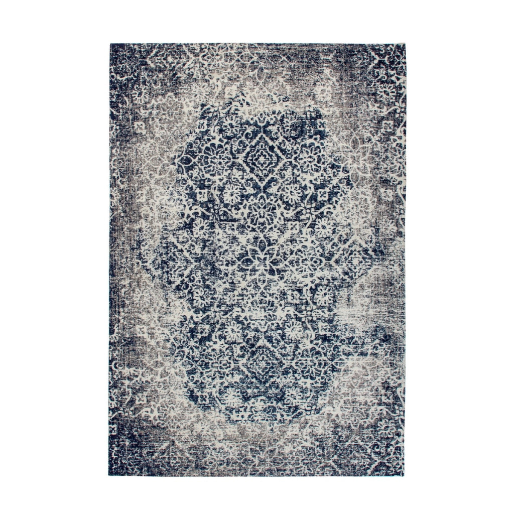 Tappeto River 130 Grey Multi in Cotone Jacquard 120x170 cm