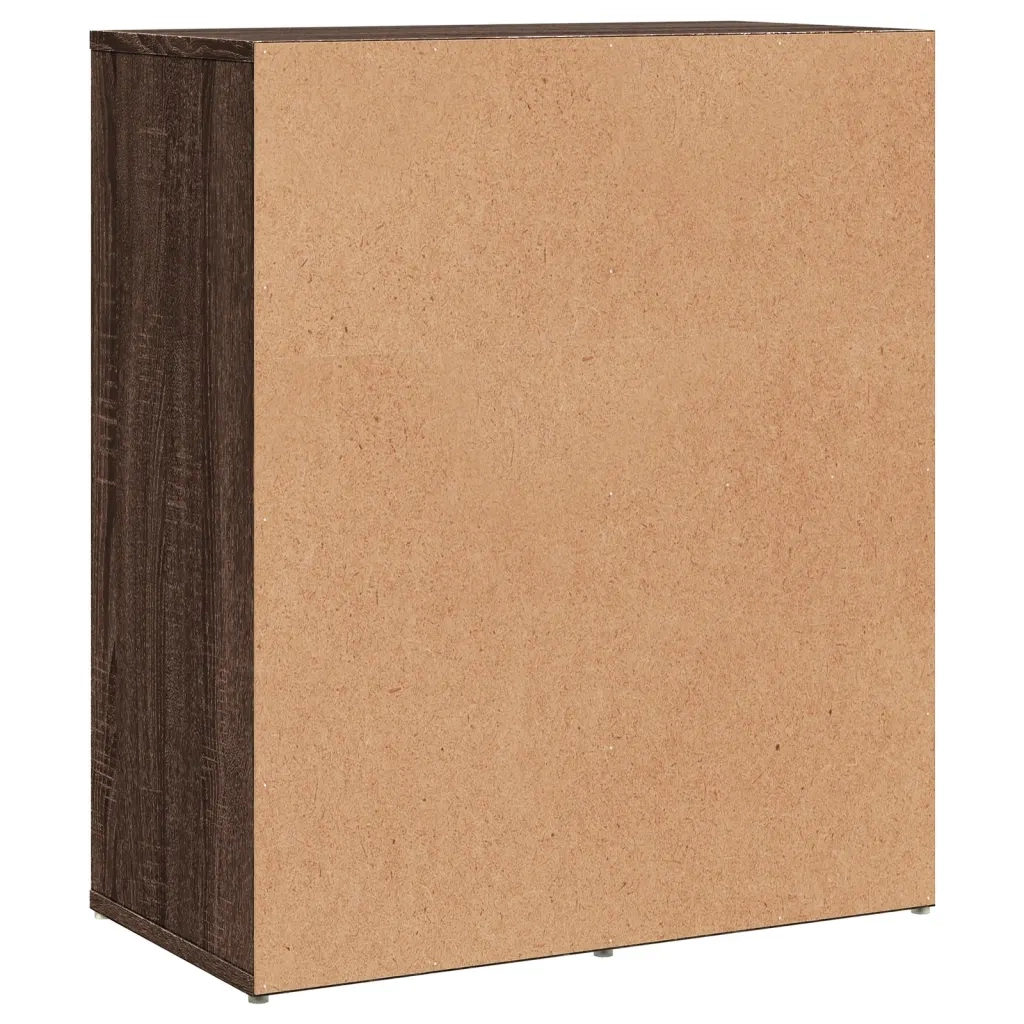 Credenza Rovere Marrone 60x31x70 cm in Legno Multistrato 840477