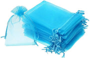 Confezioni di organza 100 pezzi - 7 x 9 cm - Cordino - Regali - Gioielli - Impermeabili - Matrimonio/Festa di compleanno - Buste regalo