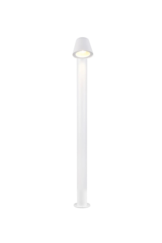 Paletto giardino bianco metallo 1xGU10 IP44 BENI Trio