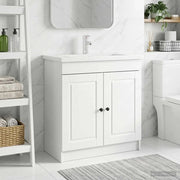 Mobiletto da bagno sotto il lavello Bianco 78,5 x 37,5 x 81 cm