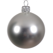 Box Da 6 Palline Di Natale Argento 8 Cm