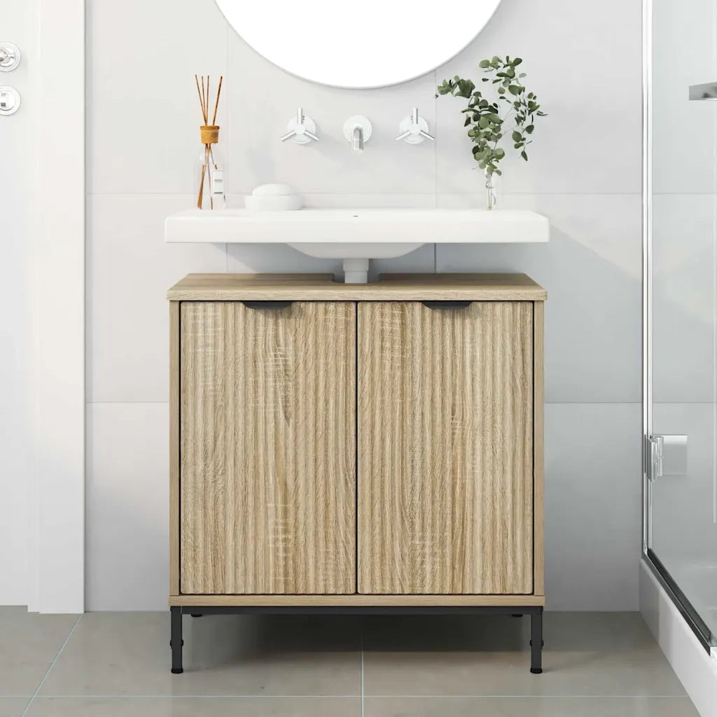 Armadio per Lavabo da Bagno Rovere Sonoma 60,5 x 33,5 x 61 cm