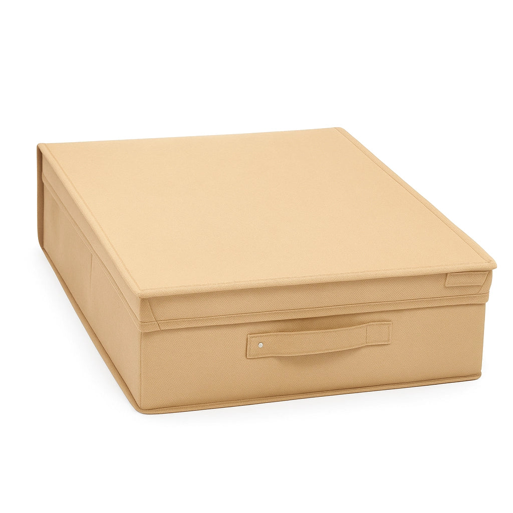 Scatole Cambio Stagione TNT Pieghevoli 50x40x15cm kit 3 pezzi Salvaspazio con Maniglie