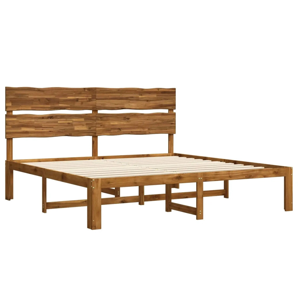 Letto matrimoniale con testiera ROSTOCK Naturale 193 x 203 cm 3405512