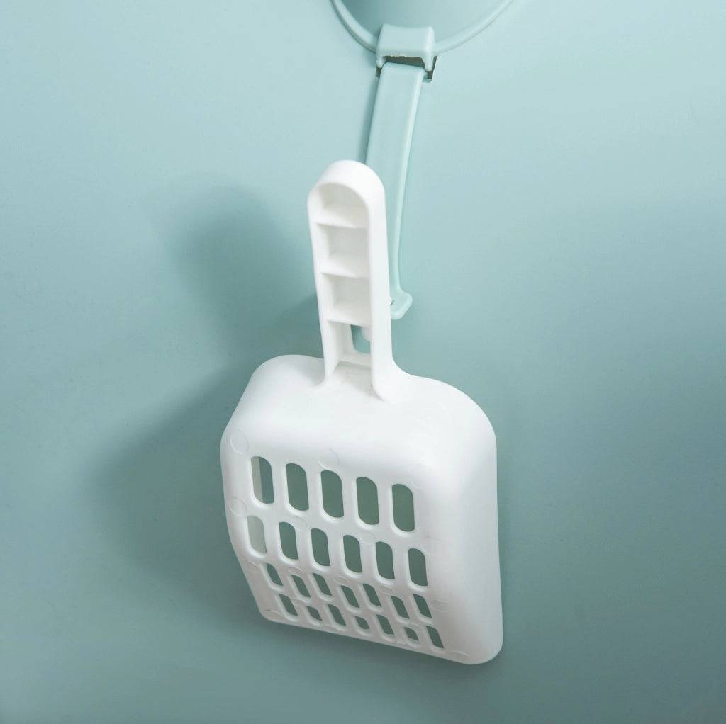 Toilette chiusa per gatti 43x44x47 cm in plastica verde con coperchio