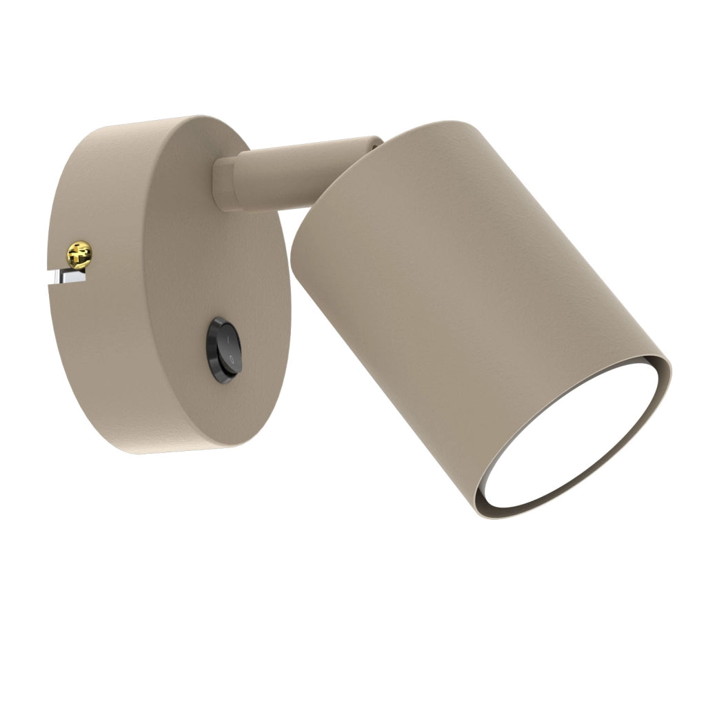 Applique Fun 1xGU10 beige acciaio Luminex