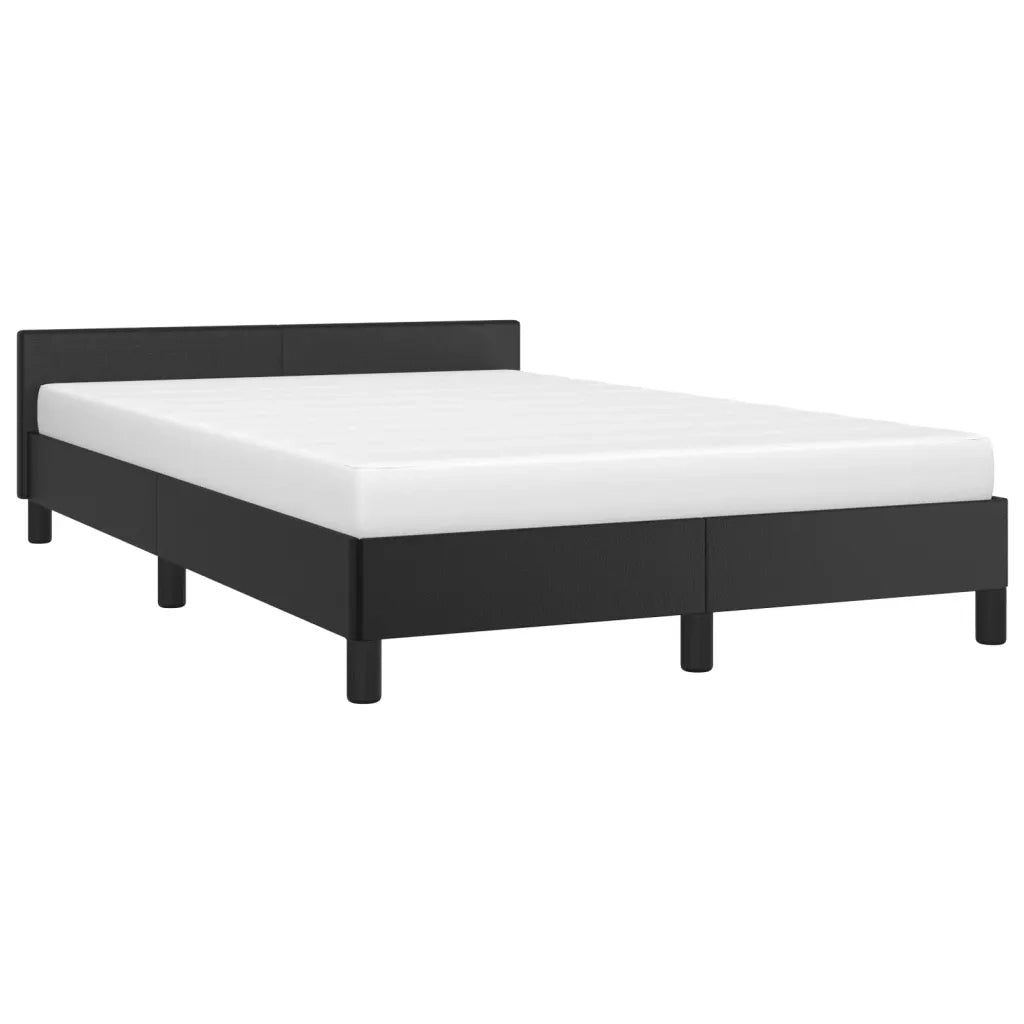Giroletto senza Materasso Nero 120x190 cm Similpelle