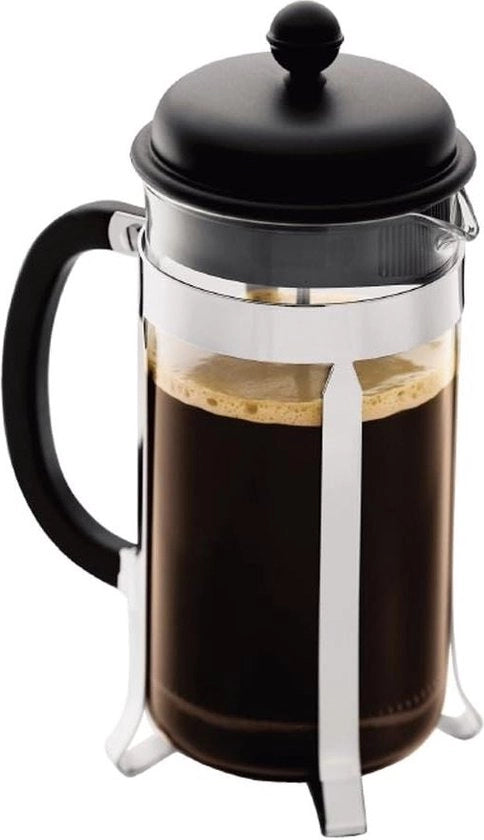 Caffettiera a Pistone 8 tazze 1L - Nero con Spedizione Gratuita