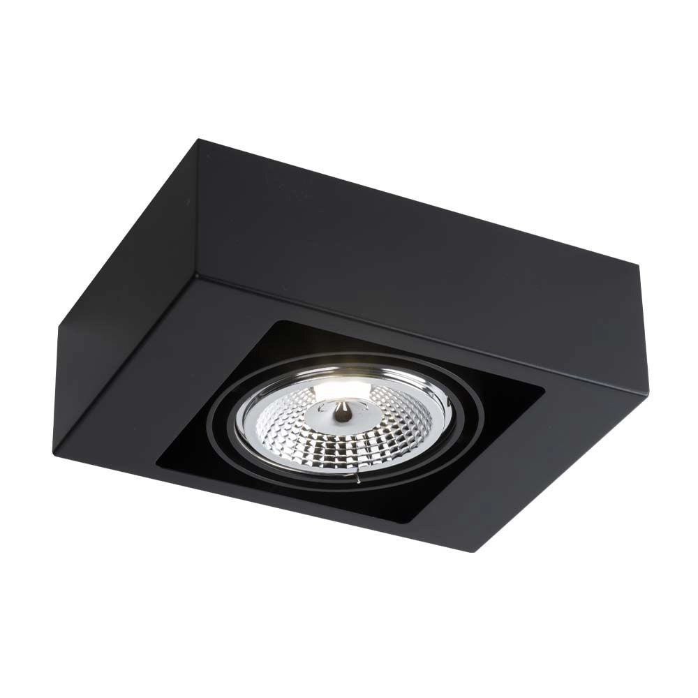 Spot soffitto Shilo KOGA nero rettangolare orientabile GU10
