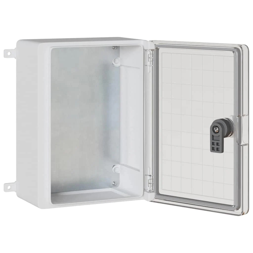 Armadio elettrico moderno per stoccaggio interno/esterno 47 x 20 x 60 cm plastica grigia 02_0058206