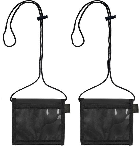 Borsa per documenti e oggetti personali - impermeabile - con chiusura a cerniera - in poliestere - adatta per viaggi - borsa per chiavi e accessori