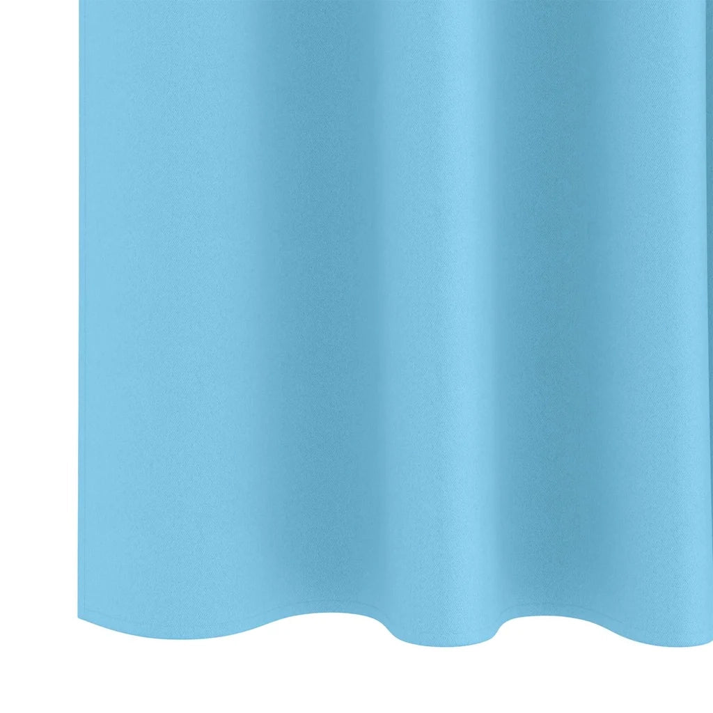 Tende Blackout con Anelli 2 pcs Blu Chiaro 260 x 140 cm 4107437