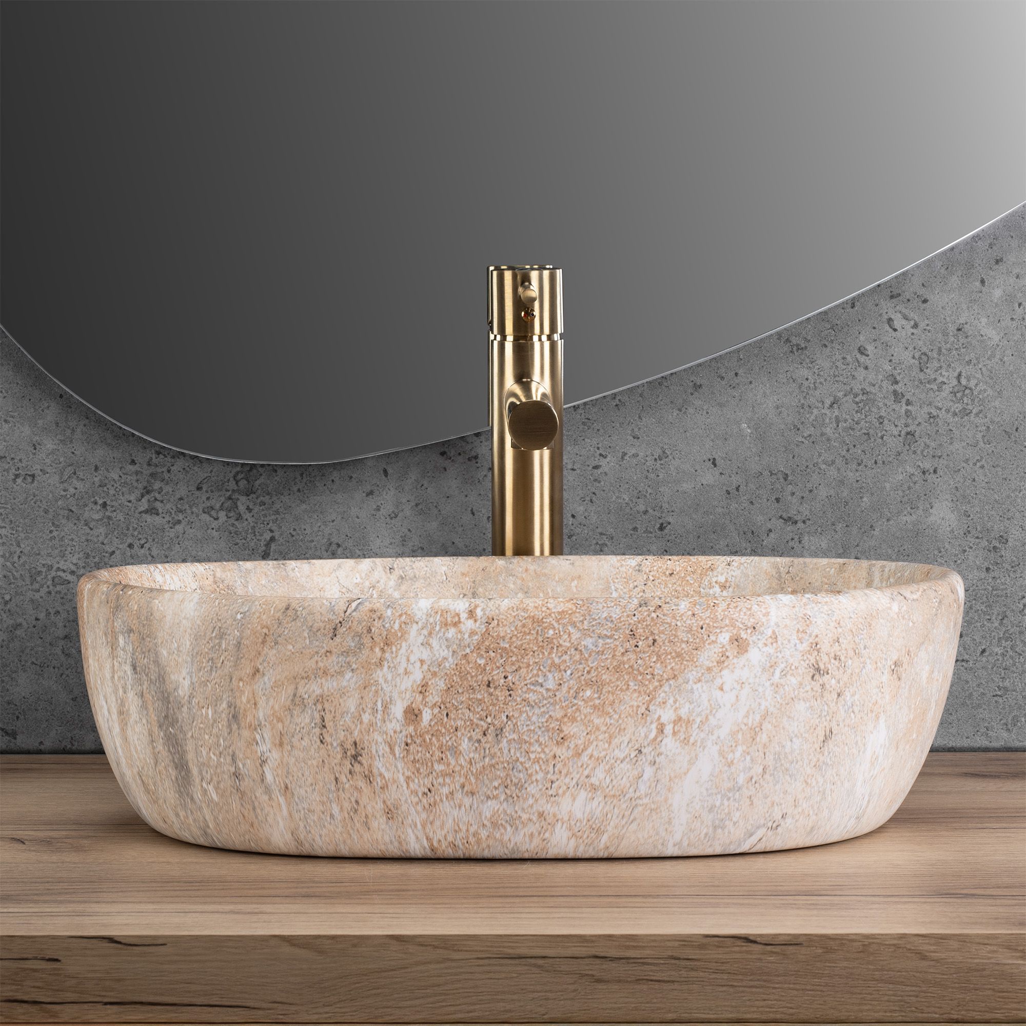 Lavabo Da Appoggio Rea Amelia Savana Matt