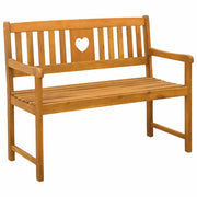 Panchina da esterno | Panchina da Giardino | Panca da Giardino Naturale 110 x 55,5 x 90 cm