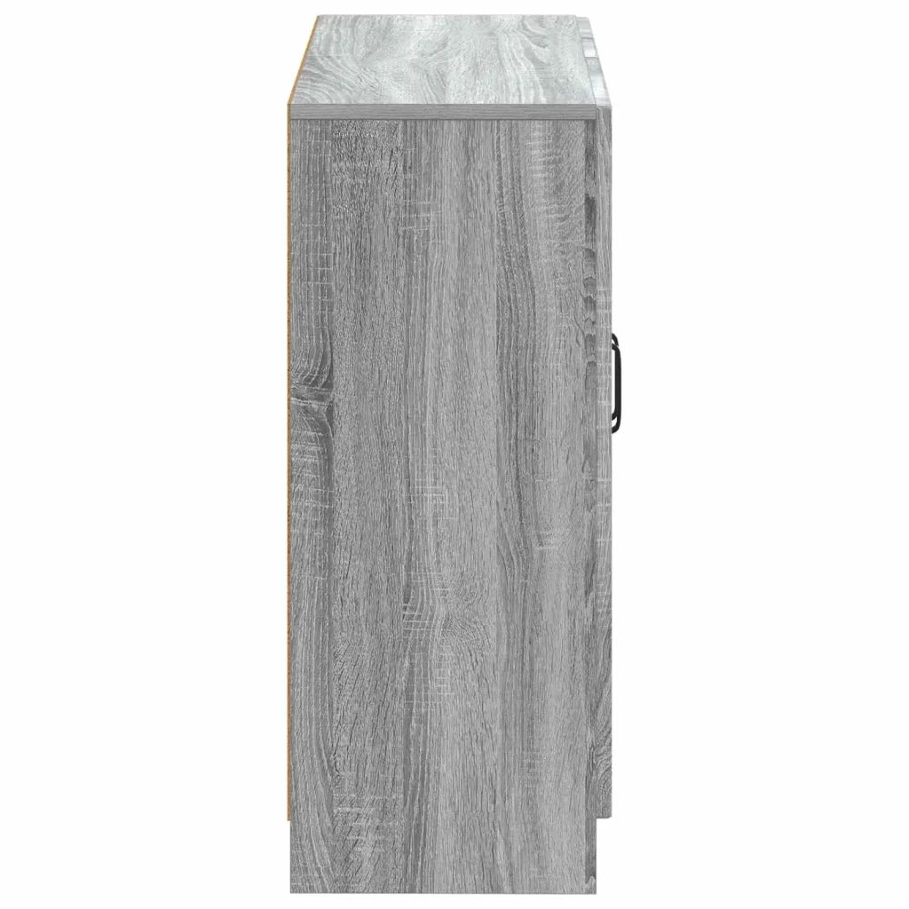 Mobiletto da Bagno UTRECHT Sonoma grigio 59,5 x 31 x 77 cm 897721