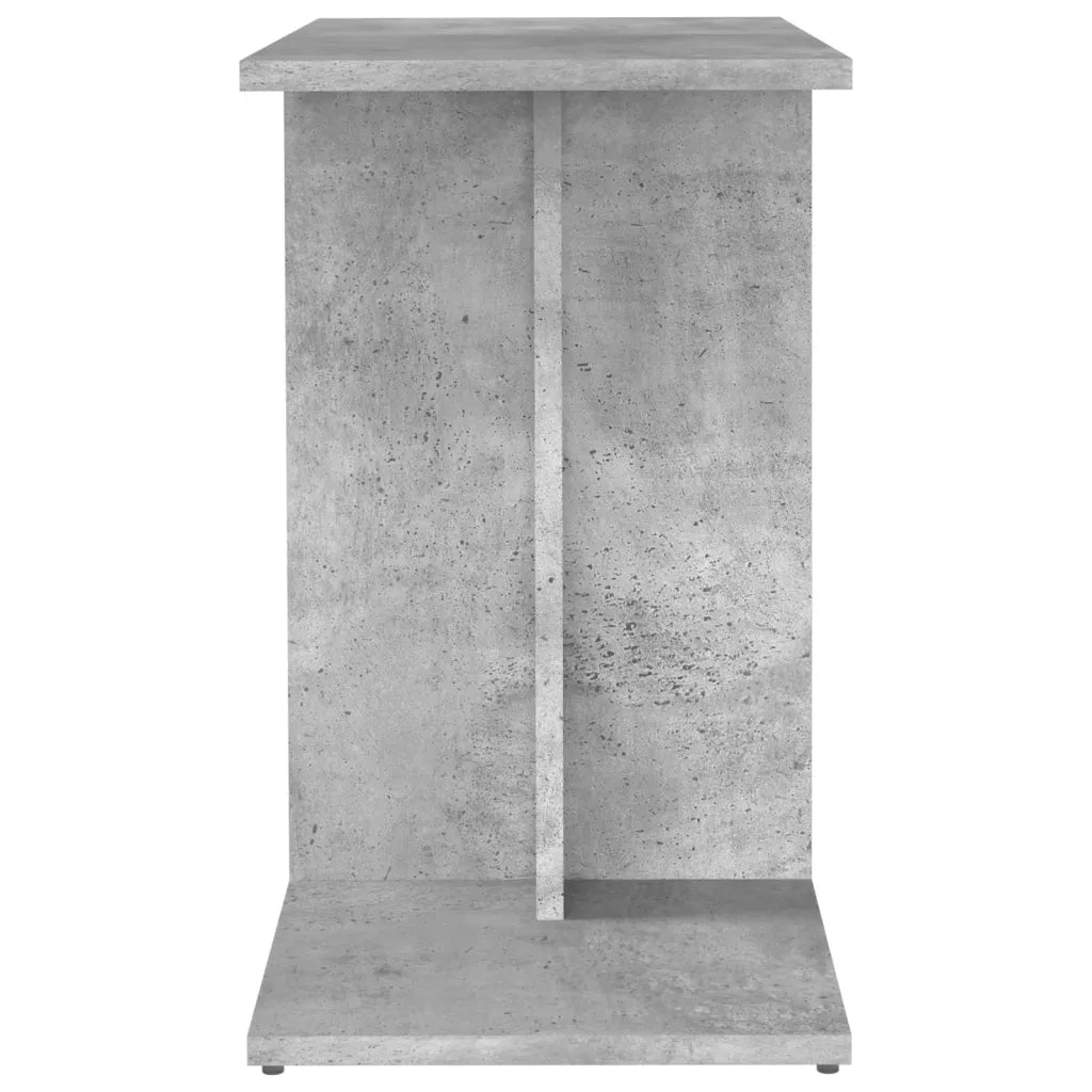 Tavolino Grigio Cemento 50x30x50 cm in Legno Multistrato 803024