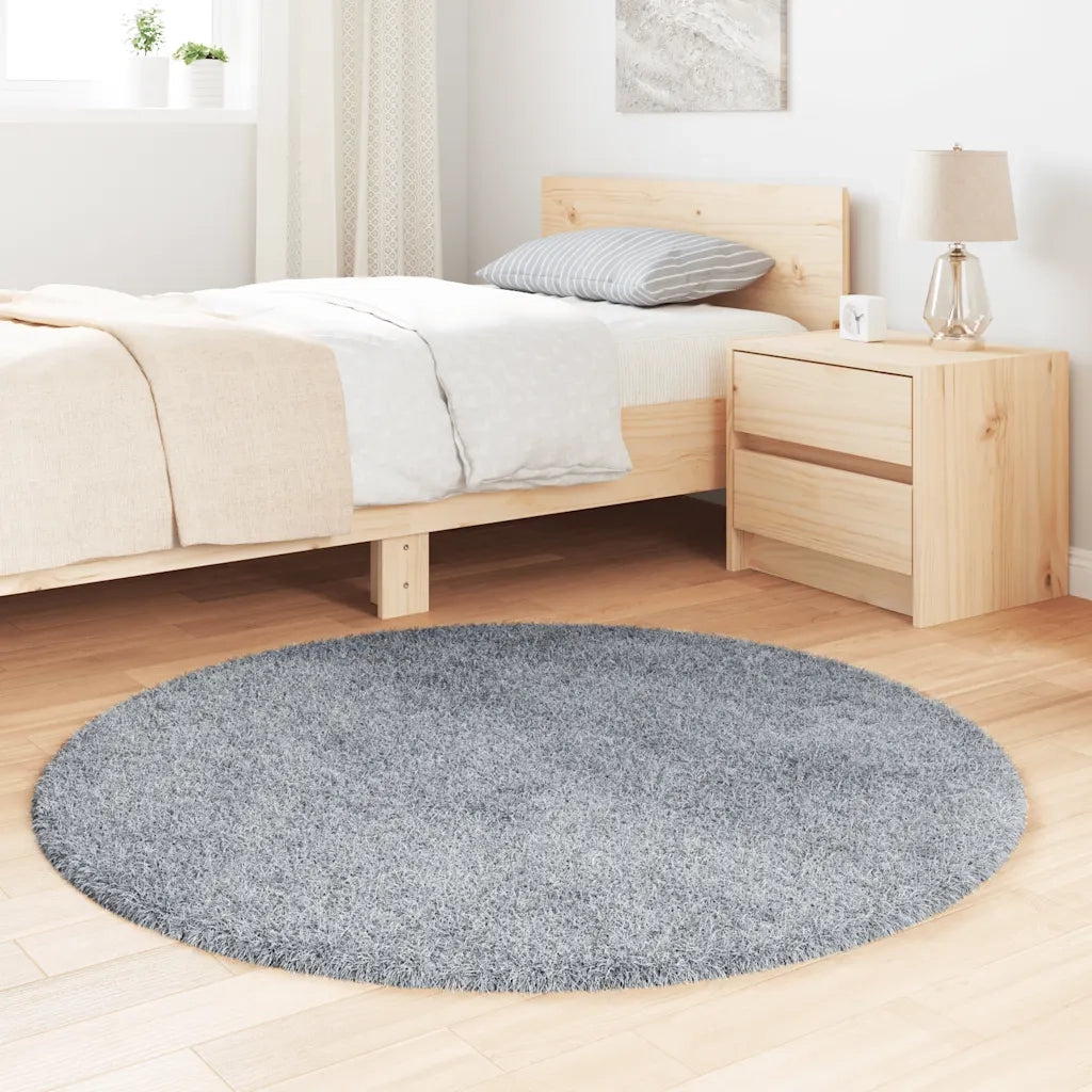 Tappeto del soggiorno | Tappeto Shaggy a Pelo Lungo NAVARRA Grigio Chiaro 120x120 cm