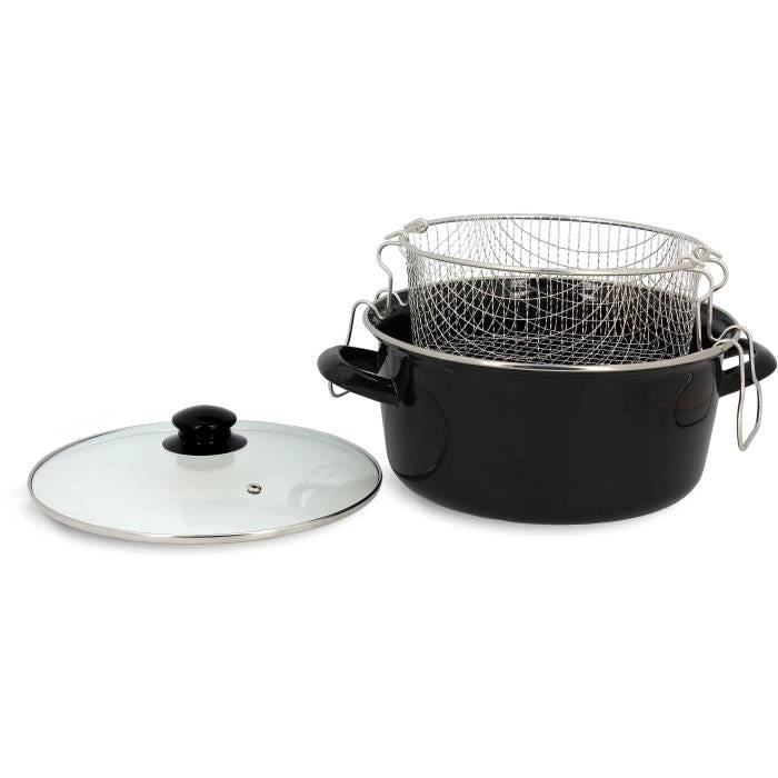 Friggitrice con il coperchio 26 centimetri