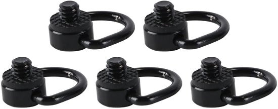 Raccordi a giro 5 pezzi - Viti di fissaggio 1/4"-20 - Acciaio inossidabile - Supporto oscillante - Per fotocamera DSLR - Duraturo e solido