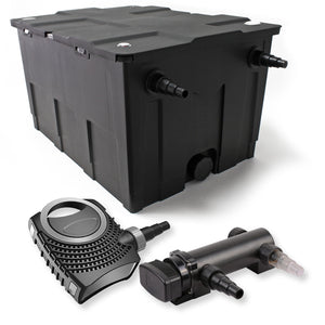Set Filtro a 1 camera laghetto 60000l con Chiarificatore UVC 18W 3ª serie Pompa NEO8000 70W