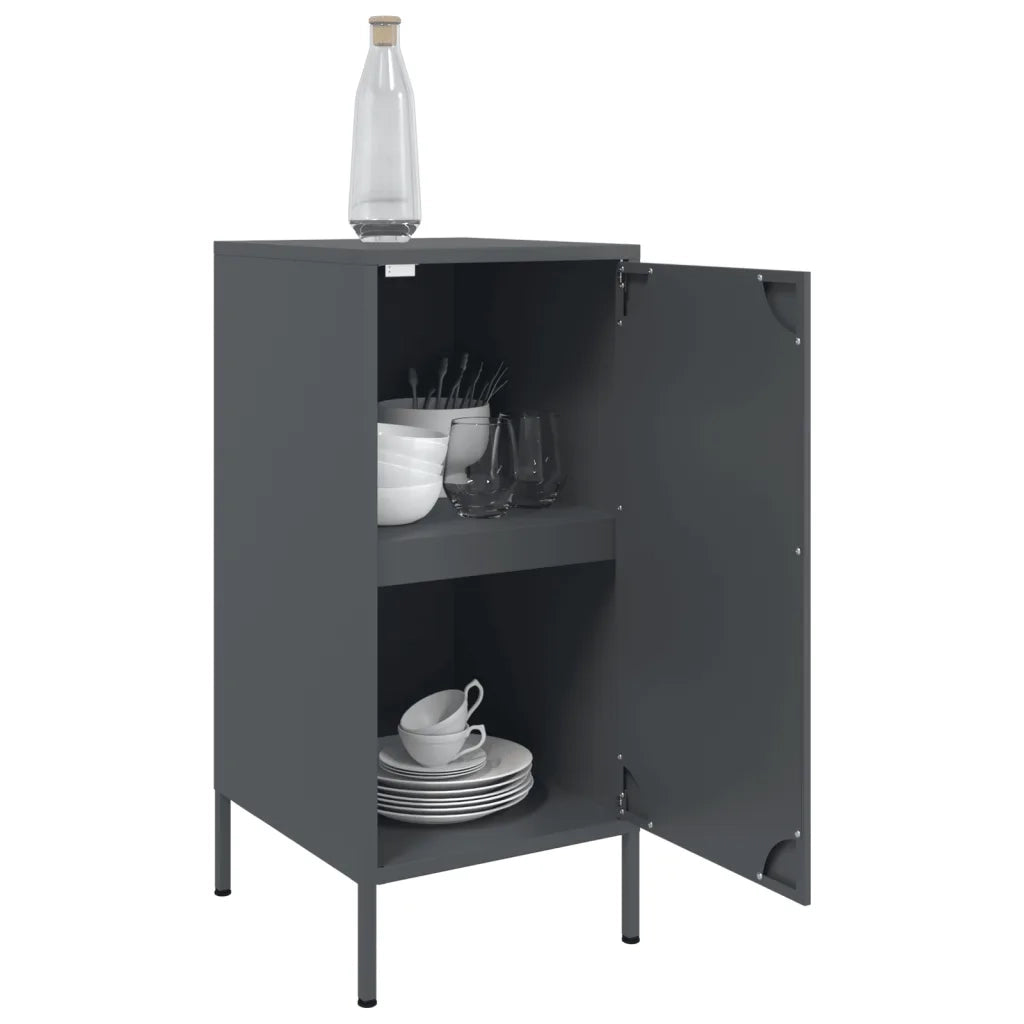 vidaXL Credenza Antracite 36x39x79 cm in Acciaio