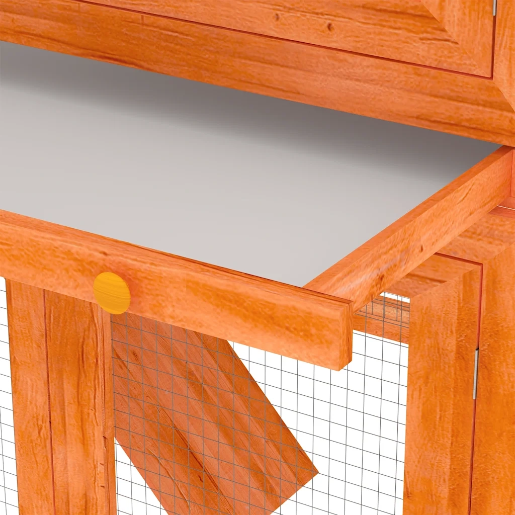 Conigliera a Due Piani in Legno CFW4547540