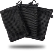 Set da viaggio da 3 pezzi con corda di trazione, borsa in nylon spesso, piccola borsa per oggetti da miniatura, caricatore per MP3, chiave per cuffie