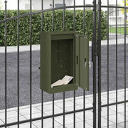 vidaXL cassetta postalepastkastei Oliver verde 30 x 23 x 55 cm Acciaio