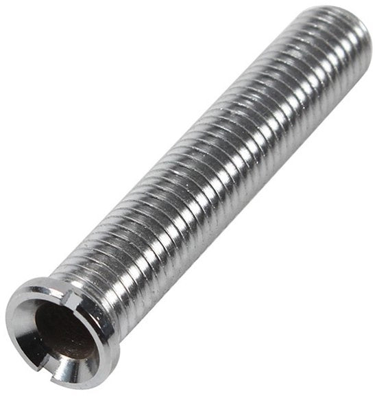 Viti a messina M12 x 70mm per lavandino - Viti a messina sostituibili - Viti a messina in ottone - Argento - Per stopper l'acqua - Adatto per lavandini - 1 pezzo