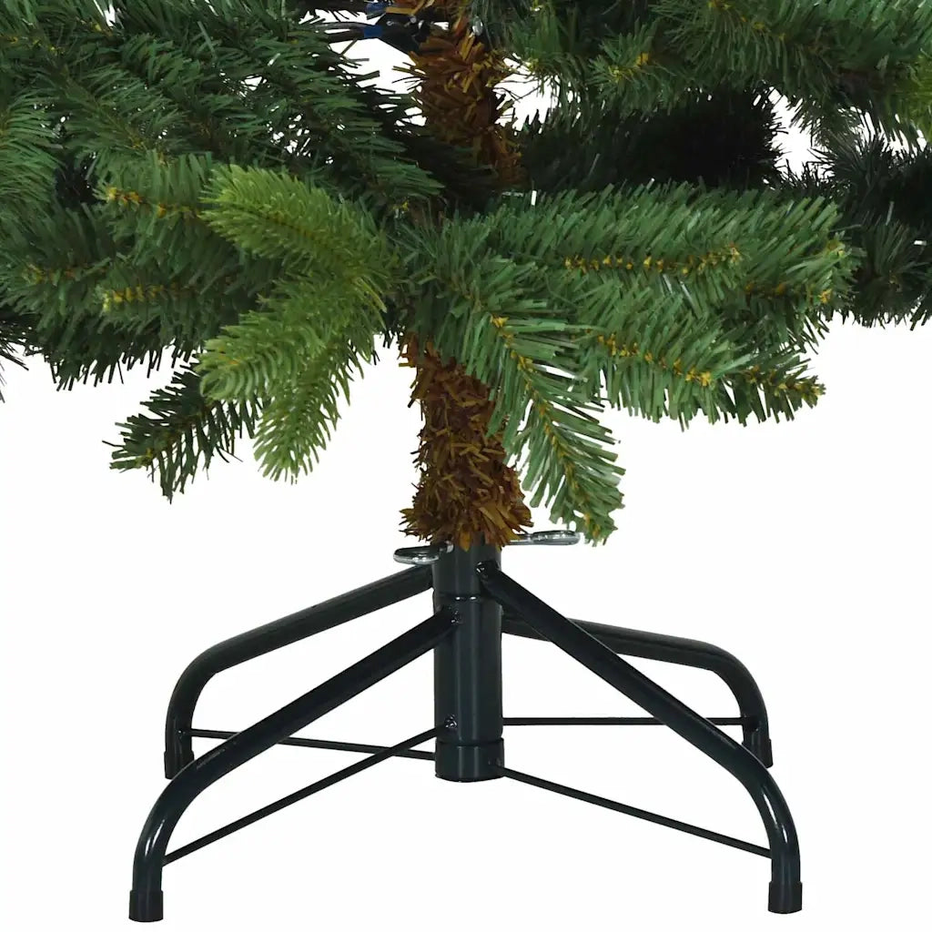 Albero di Natale Artificiale con Rami Pieghevoli Verde 150 cm