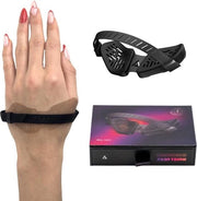 Sostegno per il piede ergonomico per destri - riduzione della fatica al piede - sostegno per il piede con cintura in silicone - facile scivolamento - S-nero