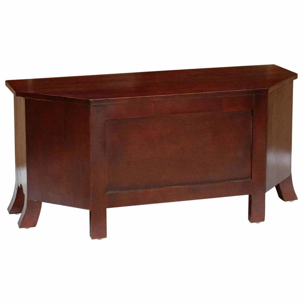 Mobile TV Marrone 100 x 40,5 x 46 cm Legno di Mogano Massello 42009936