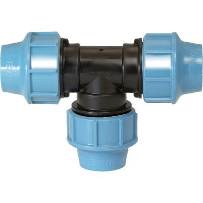TEE A COMPRESSIONE PN16 UNIDELTA - MM 40X40X40- 2 pezzi