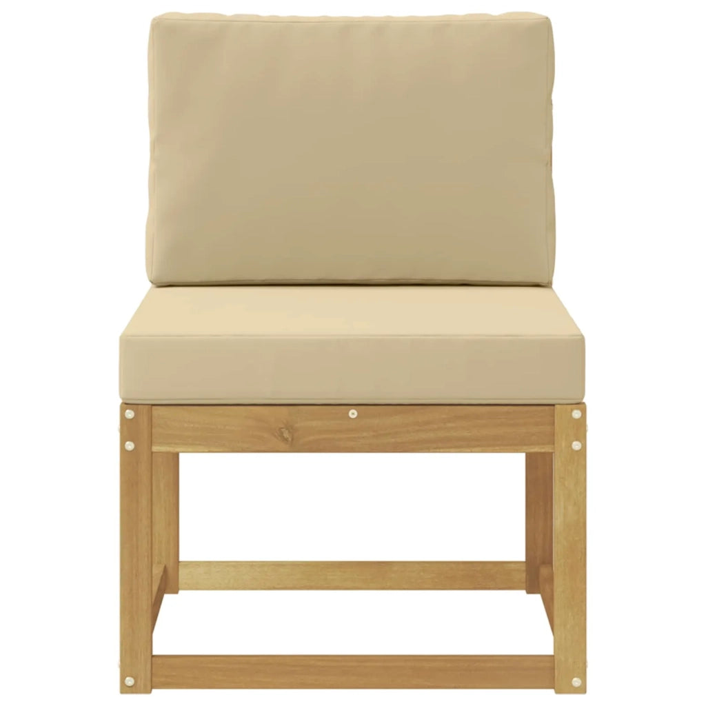 Set di divani da esterno Bianco e Beige 59 x 63 x 73 cm 901461