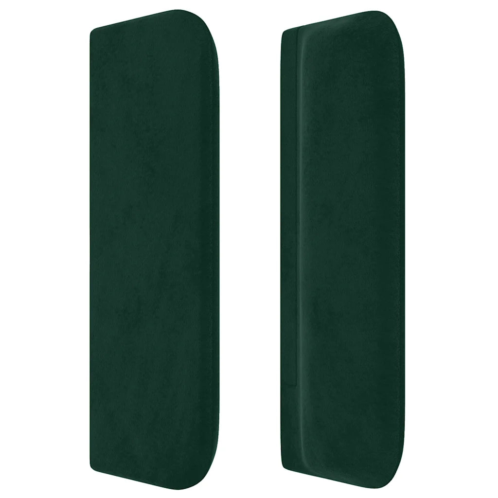 Testiera ad Orecchio Verde Scuro 83x16x78/88 cm in Velluto