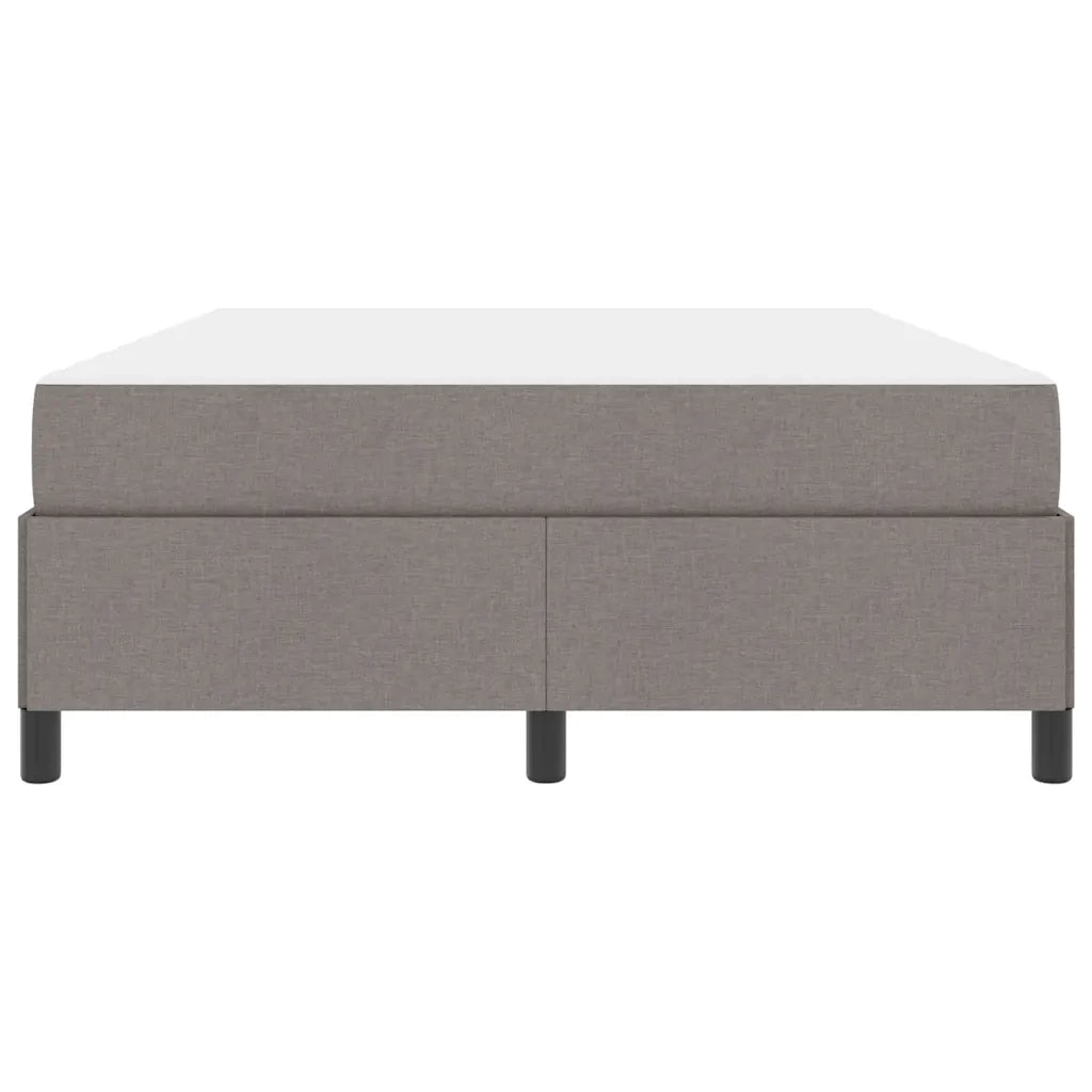 vidaXL Letto a molle Tortora e Nero 140 x 190 cm