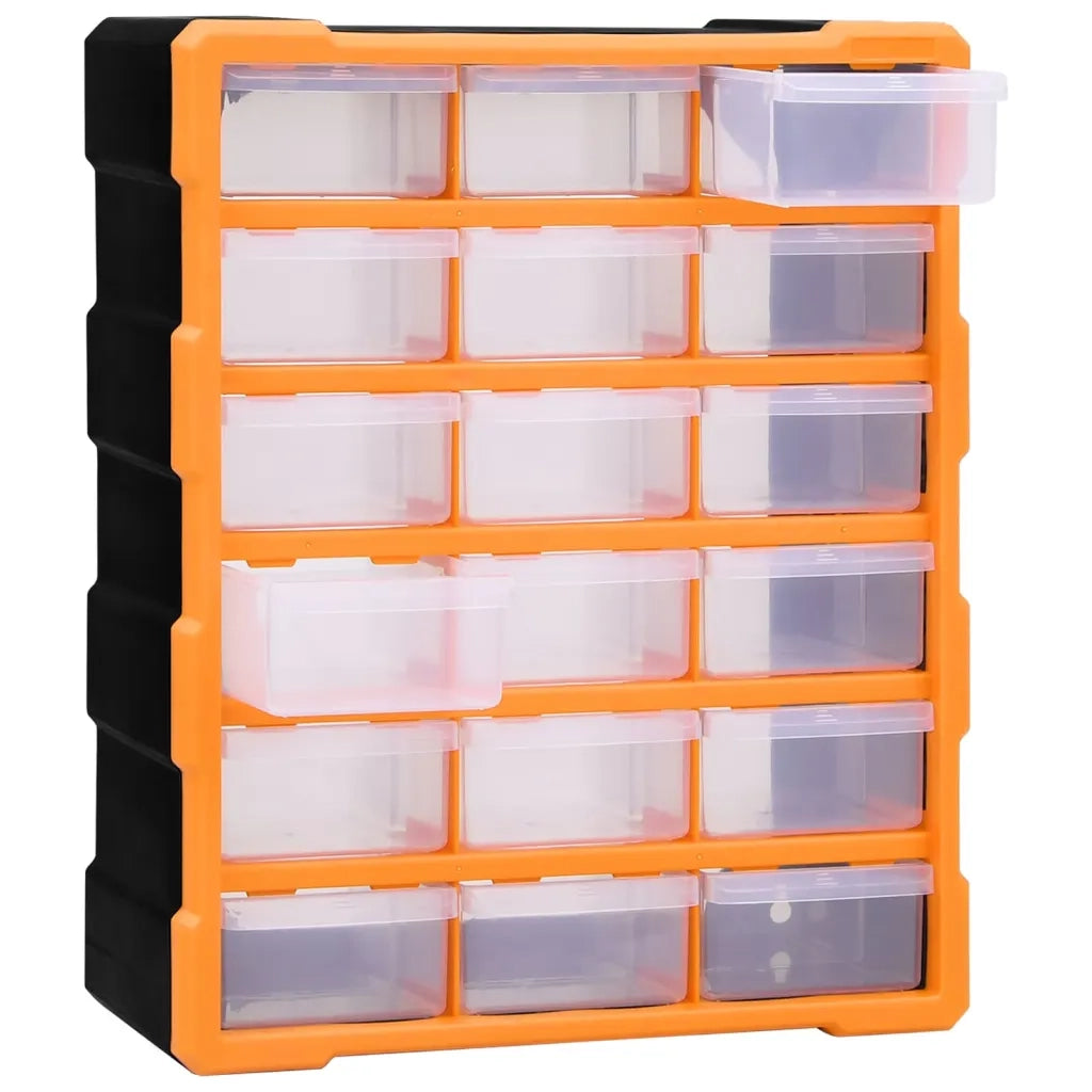 Mobile Contenitore con 18 Cassetti Medi 38x16x47 cm CFW6945583