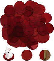 Piatto circolare in acrilico 25mm, rosso scuro, base per miniature 2,7mm spessa per display azione e collezione di miniature per giochi da tavolo e collezionismo.