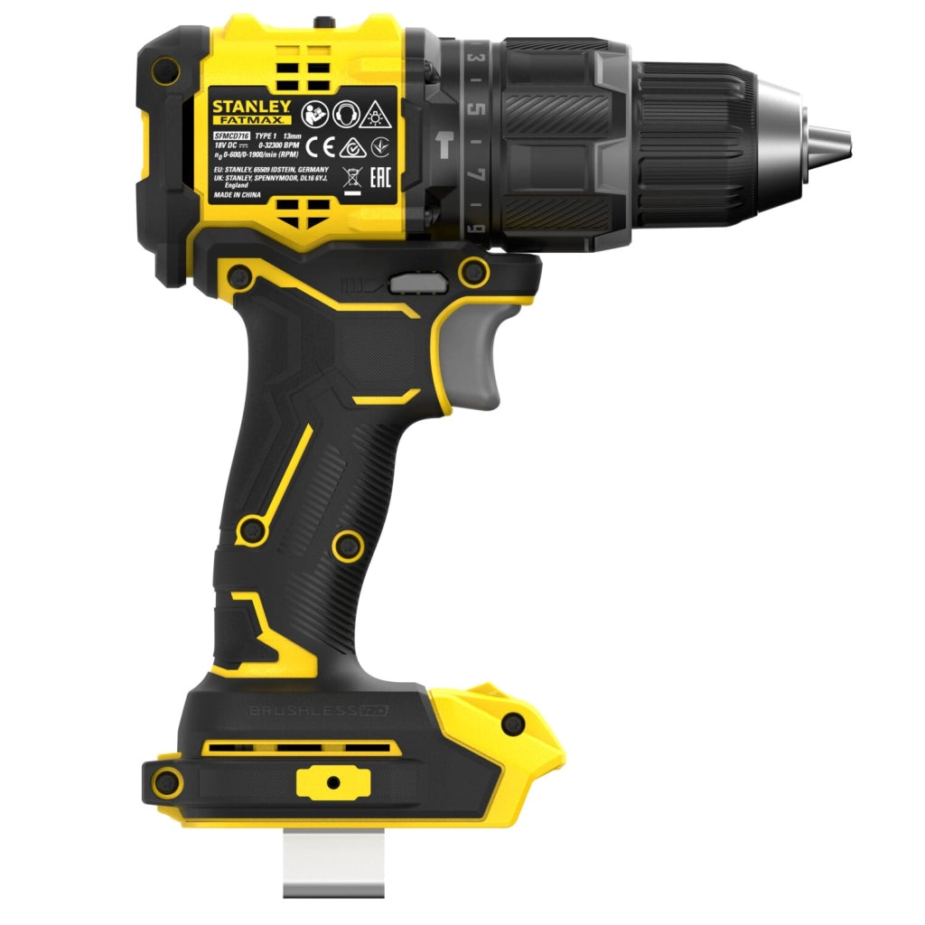Trapano Avvitatore Percussione Stanley FATMAX SFMCD716B 18V Brushless Solo Corpo