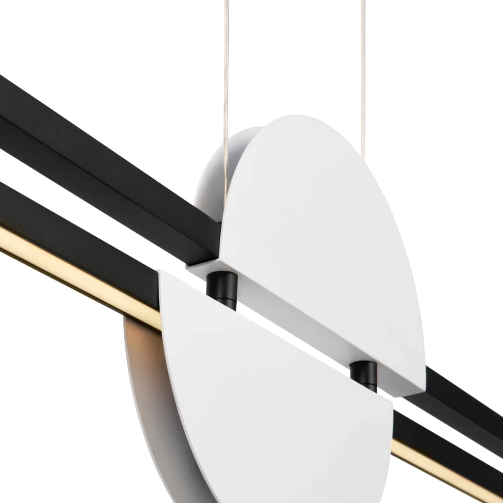 Maytoni Lampadario moderno Skyline 1 luce LED integrato nero alluminio
