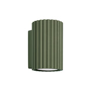Applique moderna verde oliva tubo 10cm su/giù GU10 GRAVIO