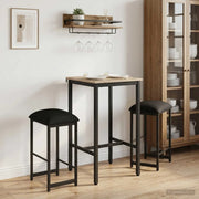 Sgabello da bar 2 pcs Nero 40 x 32 x 74 cm Legno ingegnerizzato 8006222
