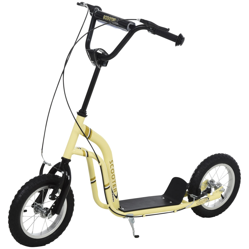 Monopattino Bambini con Manubrio Regolabile ¨C Zephmum ¨C Ruote 12'' Beige