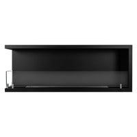 Camino a Bioetanolo da Incasso ad angolo 120x22,4x45 cm Sutri 120 SX Nero