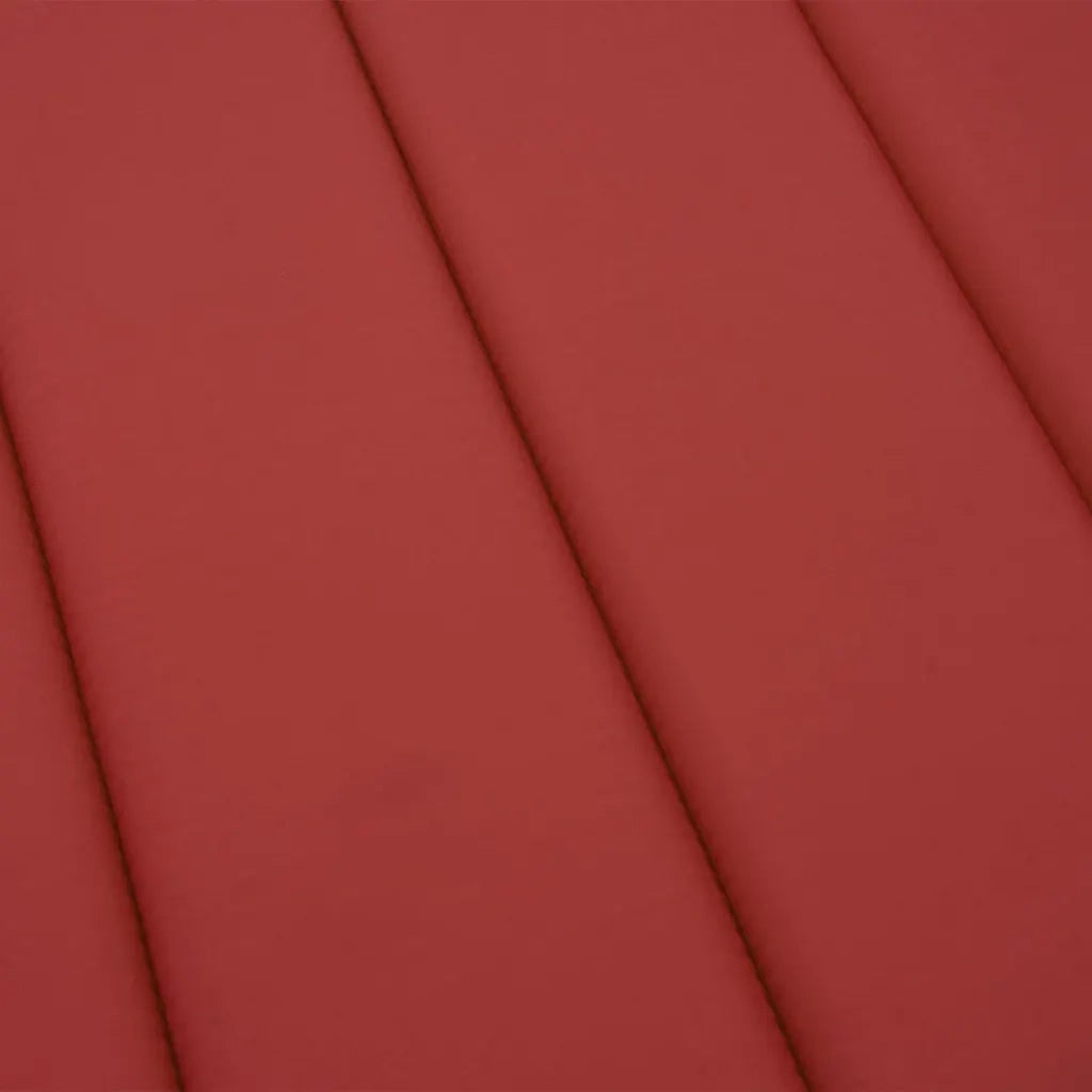 Cuscino per Lettino Rosso 200x60x3 cm in Tessuto Oxford