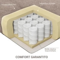 Poltrona Relax Reclinabile fino a 168° con Poggiapiedi, 67x83x107 cm, Grigia