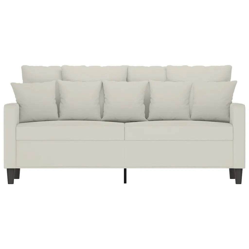 Divano a 2 Posti-Sofa 2 Posti crema 140 cm in Velluto 147615
