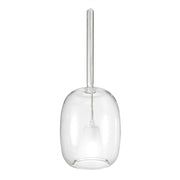 GIOIA Sospensione in Vetro Pirex Finitura Cristallo attacco G9 33W IP20 - Rossini Group - Lampada di design ovale sabbiata
