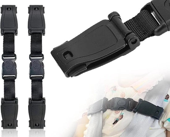 Due cinture di sicurezza per seggiolino auto - riostoppini per seggiolino auto clip per cintura di sicurezza per bambini